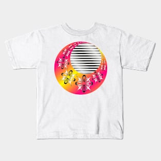 Ornamental waning moon Kids T-Shirt